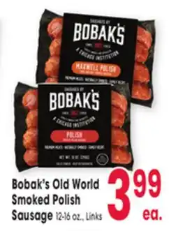 Jewel-Osco Bobak's Old World Smoked Polish Sausage offer
