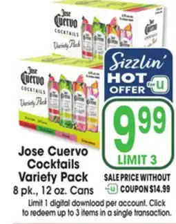 Jewel-Osco Jose Cuervo Cocktails Variety Pack offer
