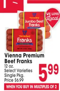 Jewel-Osco Vienna Premium Beef Franks offer