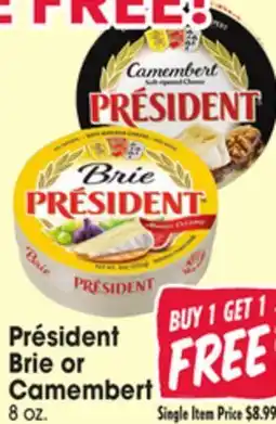 Jewel-Osco Président Brie or Camembert offer