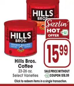 Jewel-Osco Hills Bros. Coffee offer