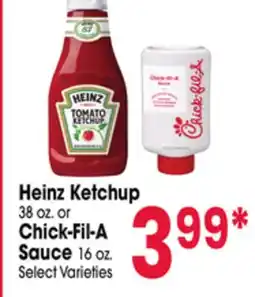 Jewel-Osco Heinz Ketchup 38 oz. or Chick-Fil-A Sauce 16 oz offer
