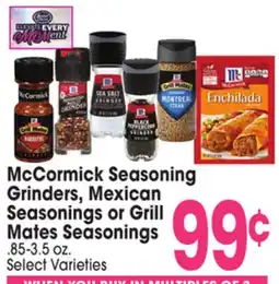 Jewel-Osco McCormick Seasoning Grinders, Mexican Seasonings or Grill Mates Seasonings offer