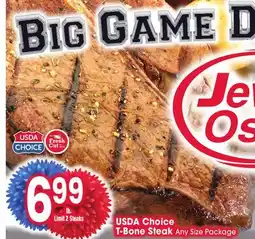 Jewel-Osco USDA Choice T-Bone Steak offer