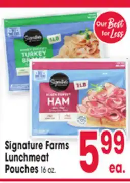Jewel-Osco Signature Farms Lunchmeat Pouches offer