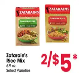 Jewel-Osco Zatarain's Rice Mix offer