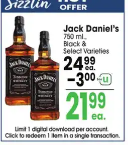 Jewel-Osco Jack Daniel's offer