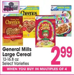 Jewel-Osco General Mills Large Cereal offer
