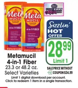 Jewel-Osco Metamucil 4-in-1 Fiber offer