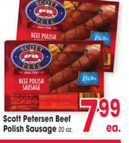 Jewel-Osco Scott Petersen Beef Polish Sausage offer