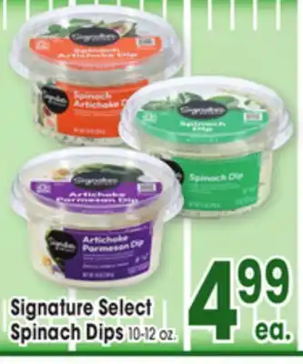 Jewel-Osco Signature Select Spinach Dips offer