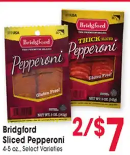 Jewel-Osco Bridgford Sliced Pepperoni offer