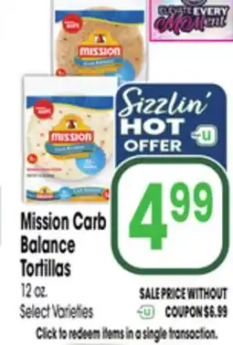 Jewel-Osco Mission Carb Balance Tortillas offer