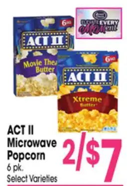Jewel-Osco ACT II Microwave Popcorn offer