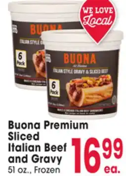 Jewel-Osco Buona Premium Sliced Italian Beef and Gravy offer