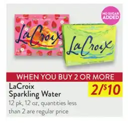 Fresh Thyme LaCroix Sparkling Water offer