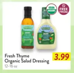 Fresh Thyme Fresh Thyme Organic Salad Dressing offer