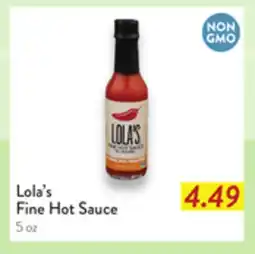Fresh Thyme Lola's Fine Hot Sauce offer