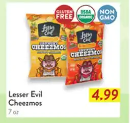 Fresh Thyme Lesser Evil Cheezmos offer