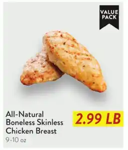 Fresh Thyme All - Natural Boneless Skinless Chicken Breast offer