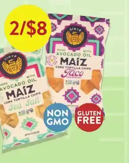 Fresh Thyme Siete Maiz Corn Tortilla Chips offer