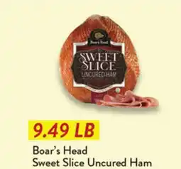 Fresh Thyme Boar's Head Sweet Slice Uncured Ham offer