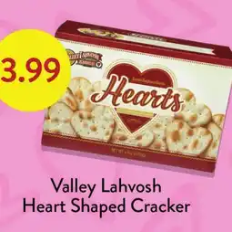 Fresh Thyme Valley Lahvosh Heart Shaped Cracker offer