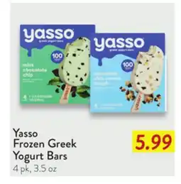 Fresh Thyme Yasso Frozen Greek Yogurt Bars offer