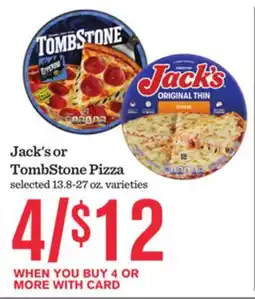 Mariano's Jack's or TombStone Pizza offer