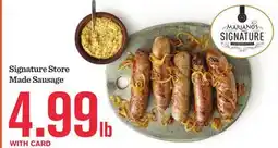 Mariano's Signature Store Made Sausage offer