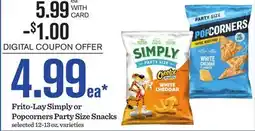 Mariano's Frito-Lay Simply or Popcorners Party Size Snacks offer