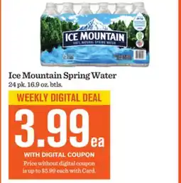 Mariano's Ice Mountain Spring Water offer
