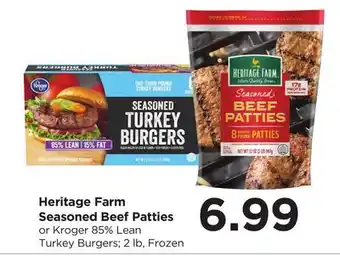 Food 4 Less Heritage Farm Seasoned Beef Patties offer
