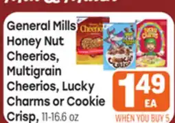 Tony’s Fresh Market General Mills Honey Nut Cheerios, Multigrain Cheerios, Lucky Charms or Cookie Charms or Cookie Crisp offer