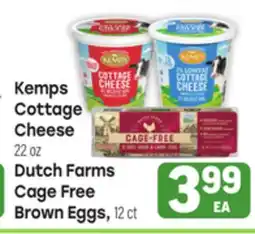 Tony’s Fresh Market Kemps Cottage Cheese 22 oz Dutch Cage Free Cage Free, 12ct offer