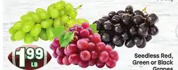 Tony’s Fresh Market Seedless Red, Green or Black Grapes offer