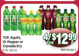 Tony’s Fresh Market 7UP Squirt, Dr Pepper or Canada Dry offer