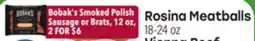 Tony’s Fresh Market Bobak's Smoked Polish Sausage or Brats, 12 oz offer