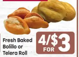 Tony’s Fresh Market Fresh Baked Bolillo or Telera Roll offer