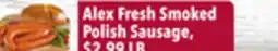 Tony’s Fresh Market Alex Fresh Smoked Polish Sausage offer