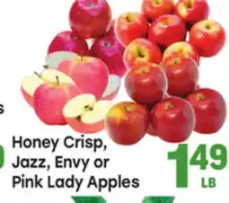 Tony’s Fresh Market Honey Crisp Jazz, Envy or Pink Lady Apples offer