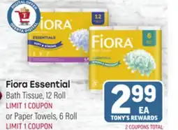 Tony’s Fresh Market Fiora Essential Bath Tissue offer