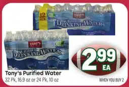 Tony’s Fresh Market Tony's Purified Water offer
