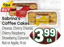 Tony’s Fresh Market Sabrina's Coffee Cakes offer