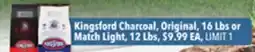 Tony’s Fresh Market Kingsford Charcoal, Original, 16 Lbs or Match Light offer