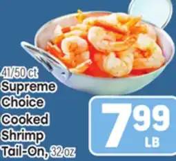 Tony’s Fresh Market Supreme Choice Cooked Shrimp Tail-On offer
