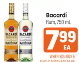 Tony’s Fresh Market Bacardí Rum offer