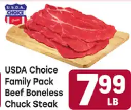 Tony’s Fresh Market USDA Choice Family Pack Beef Boneless Chuck Steak offer