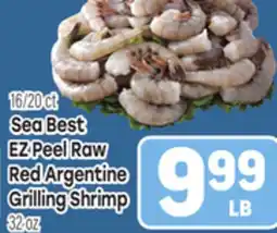 Tony’s Fresh Market 16/20 ct Sea Best EZ Peel Raw Red Argentine Grilling Shrimp offer