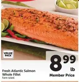 Safeway Fresh Atlantic Salmon Whole Fillet offer